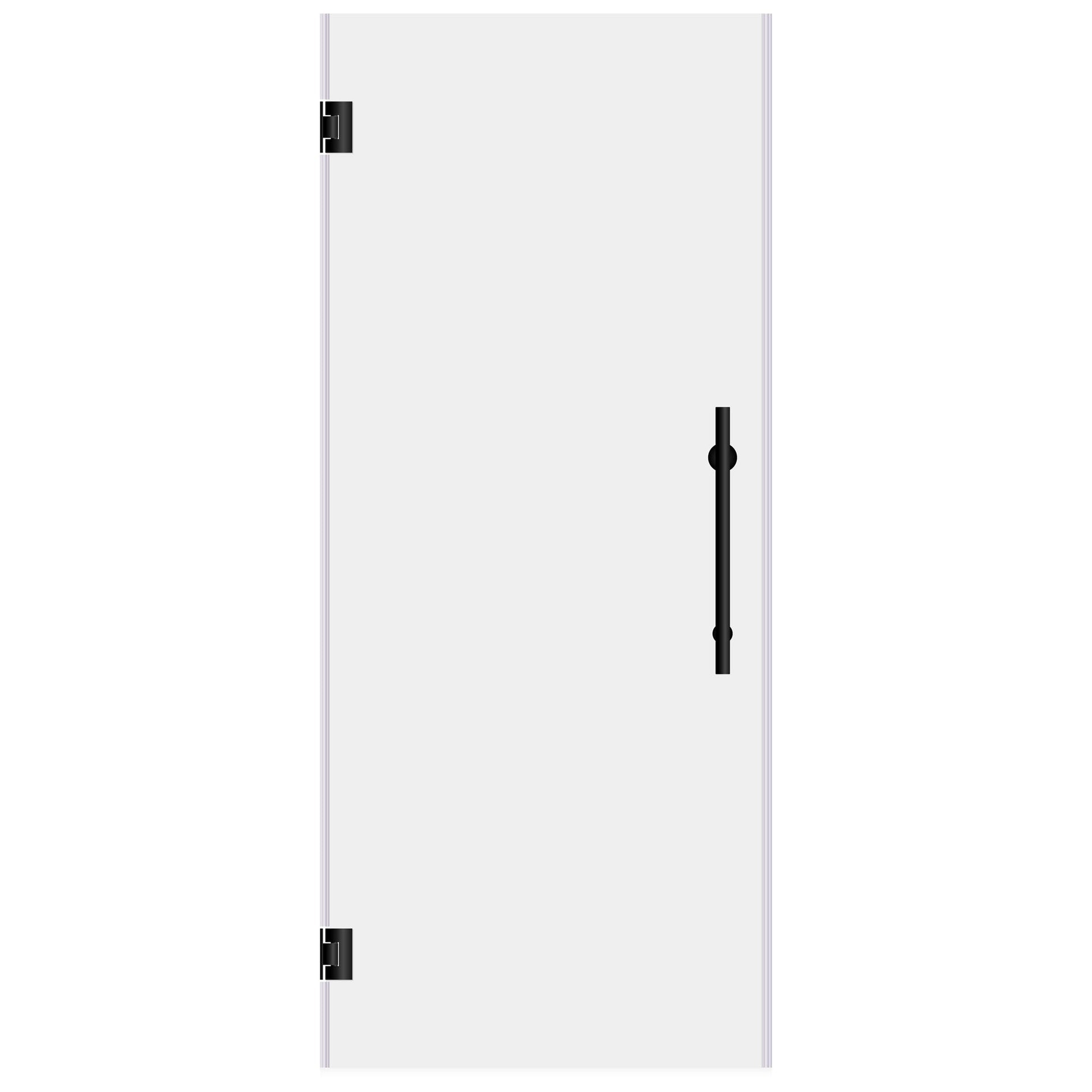 36 W x 72 H Swing-Out Shower Door ULTRA-E Matte Black - Shower Doors