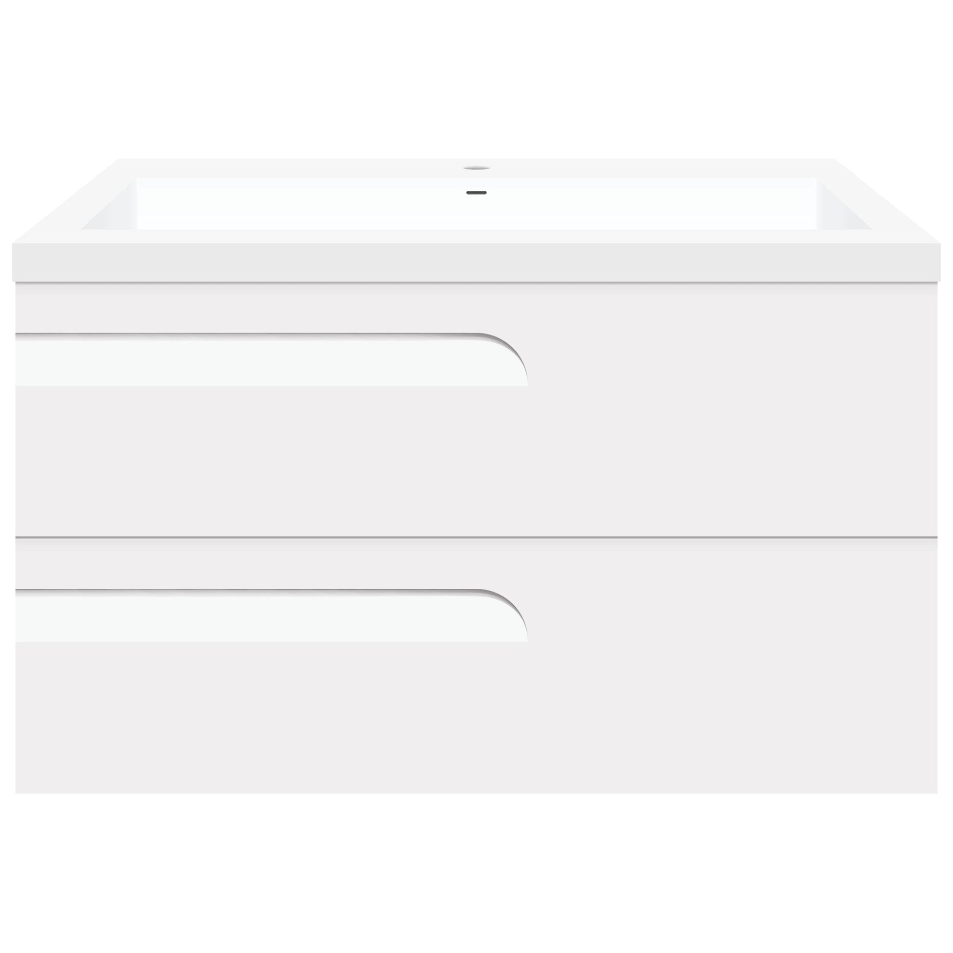 36’’ Wall Mount Single Sink Bathroom Vanity in White Gloss with Square Counter Top LV7W-36W - Bathroom Vanities