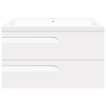 36’’ Wall Mount Single Sink Bathroom Vanity in White Gloss with Square Counter Top LV7W-36W - Bathroom Vanities