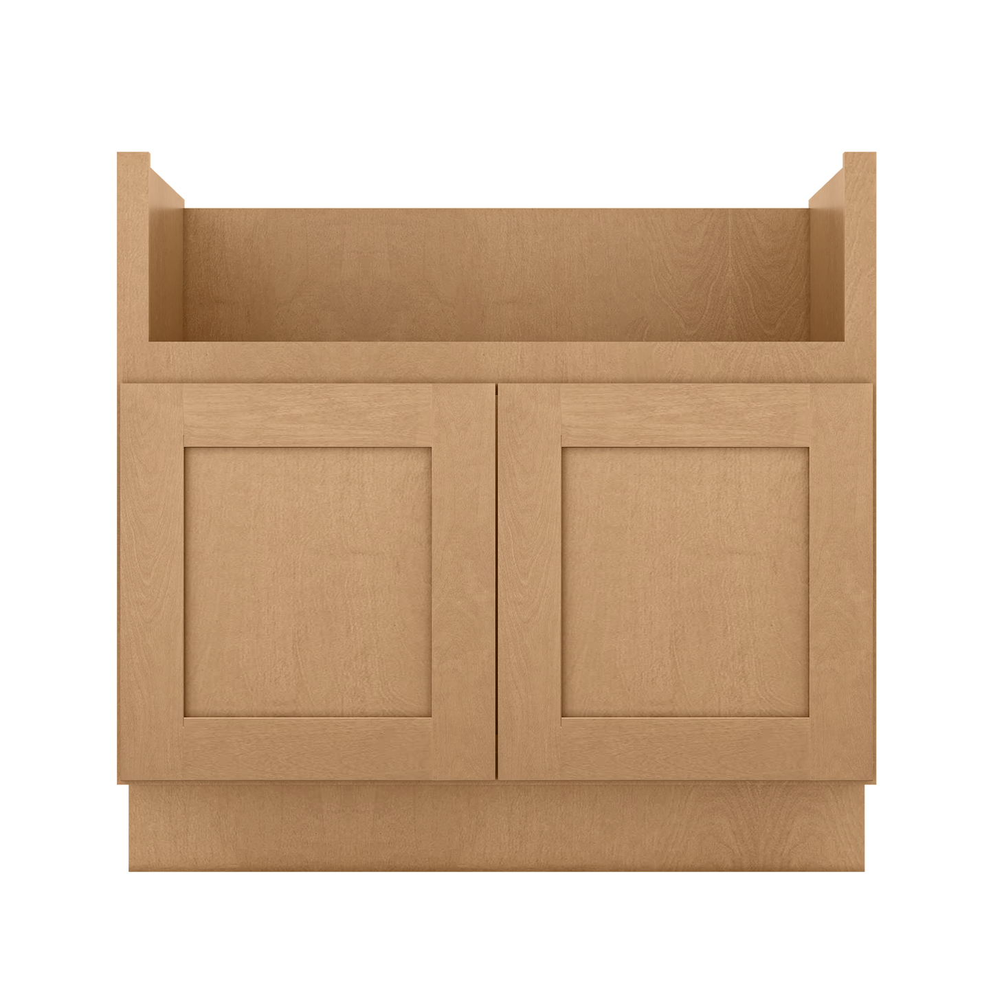 36’’W Farmhouse Sink Base Cabinet - Shaker Toffee - Kitchen Cabinets