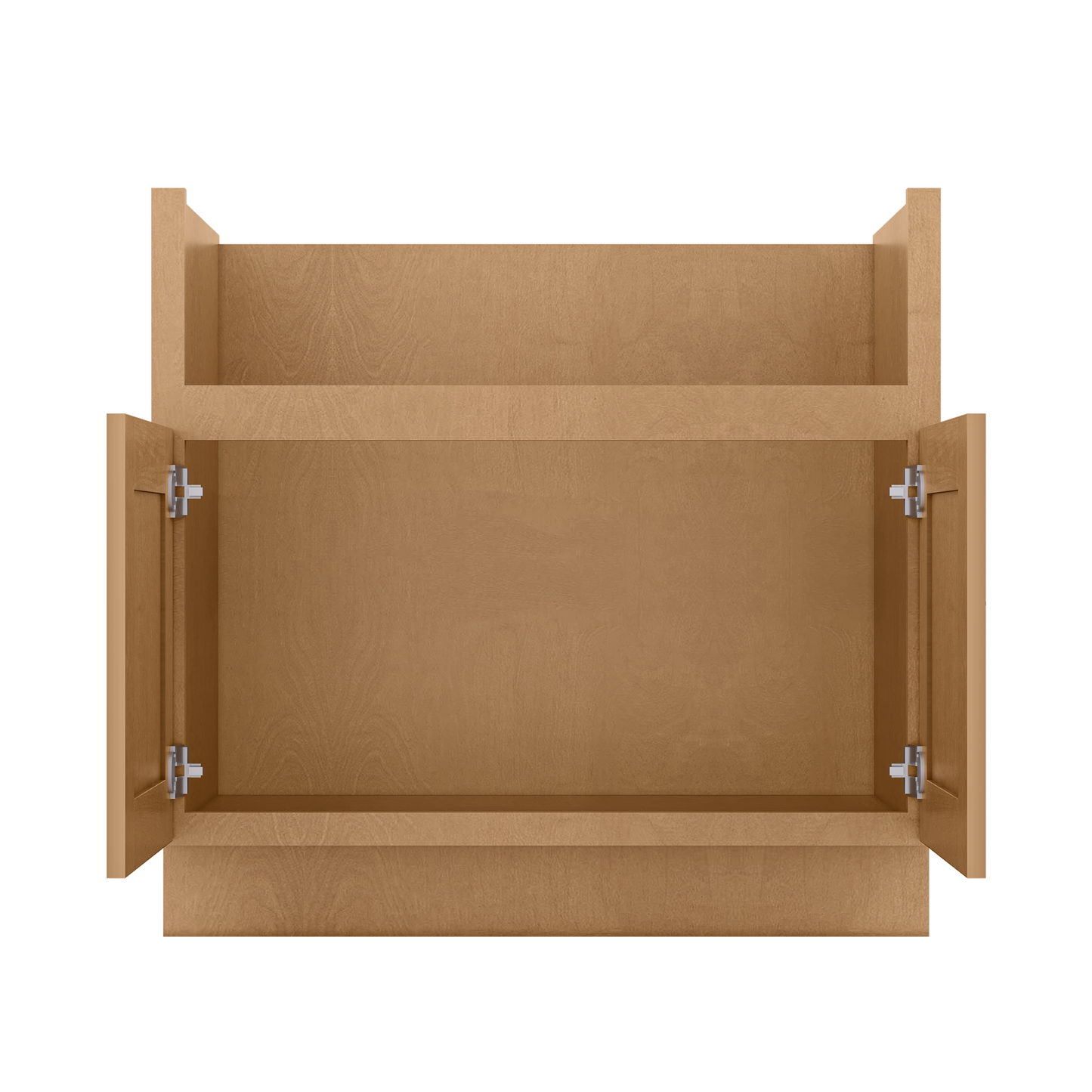 36’’W Farmhouse Sink Base Cabinet - Shaker Toffee - Kitchen Cabinets