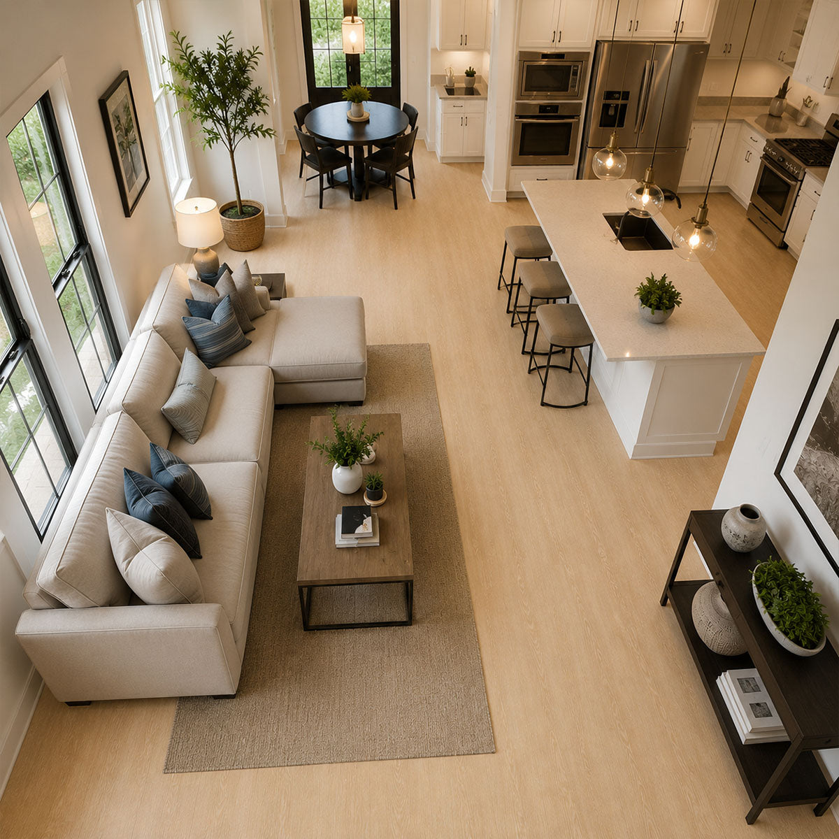 4.5mm Dolce SPC Vinyl Waterproof Flooring with Padding
