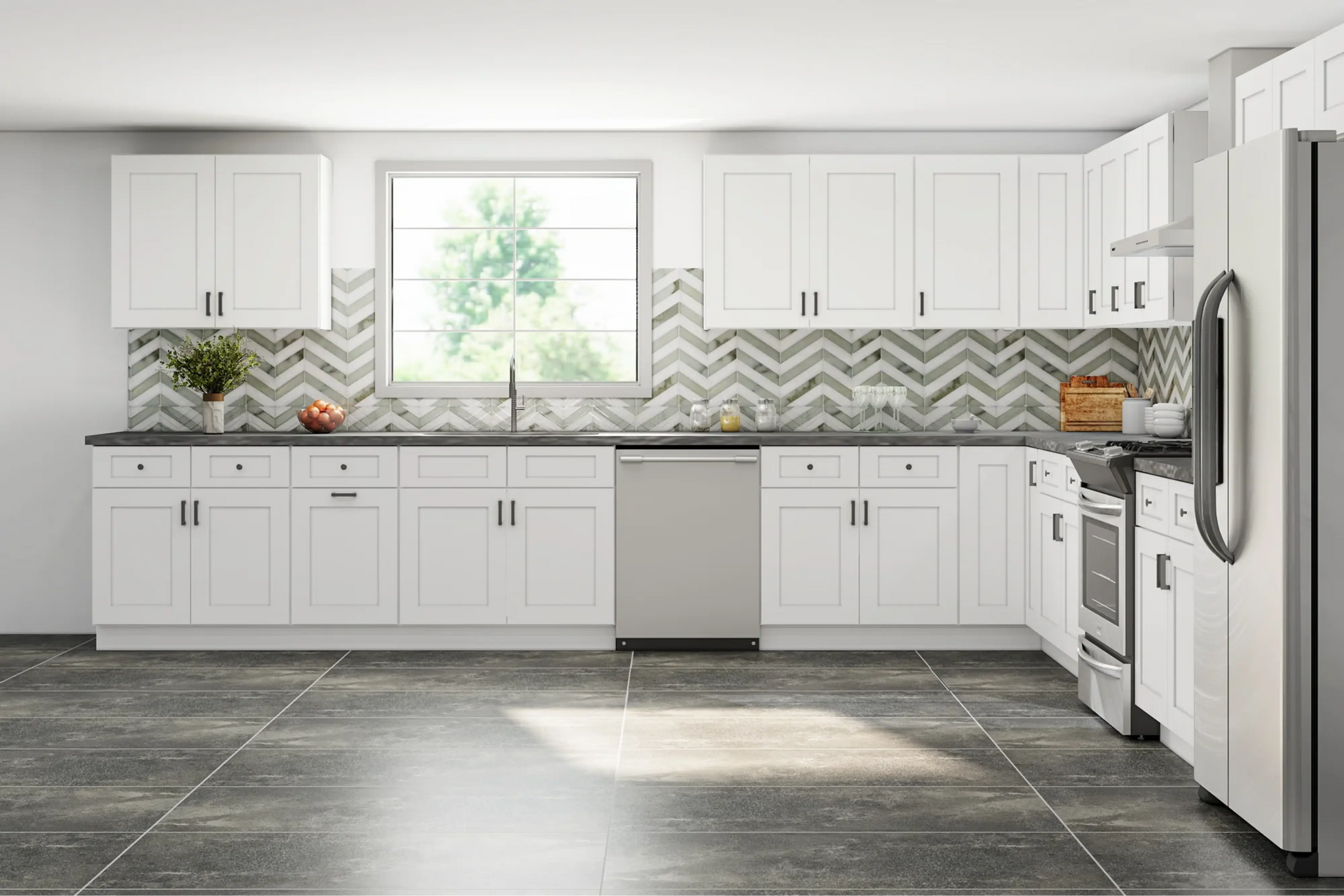 Fabuwood Galaxy Frost 15x15 Kitchen