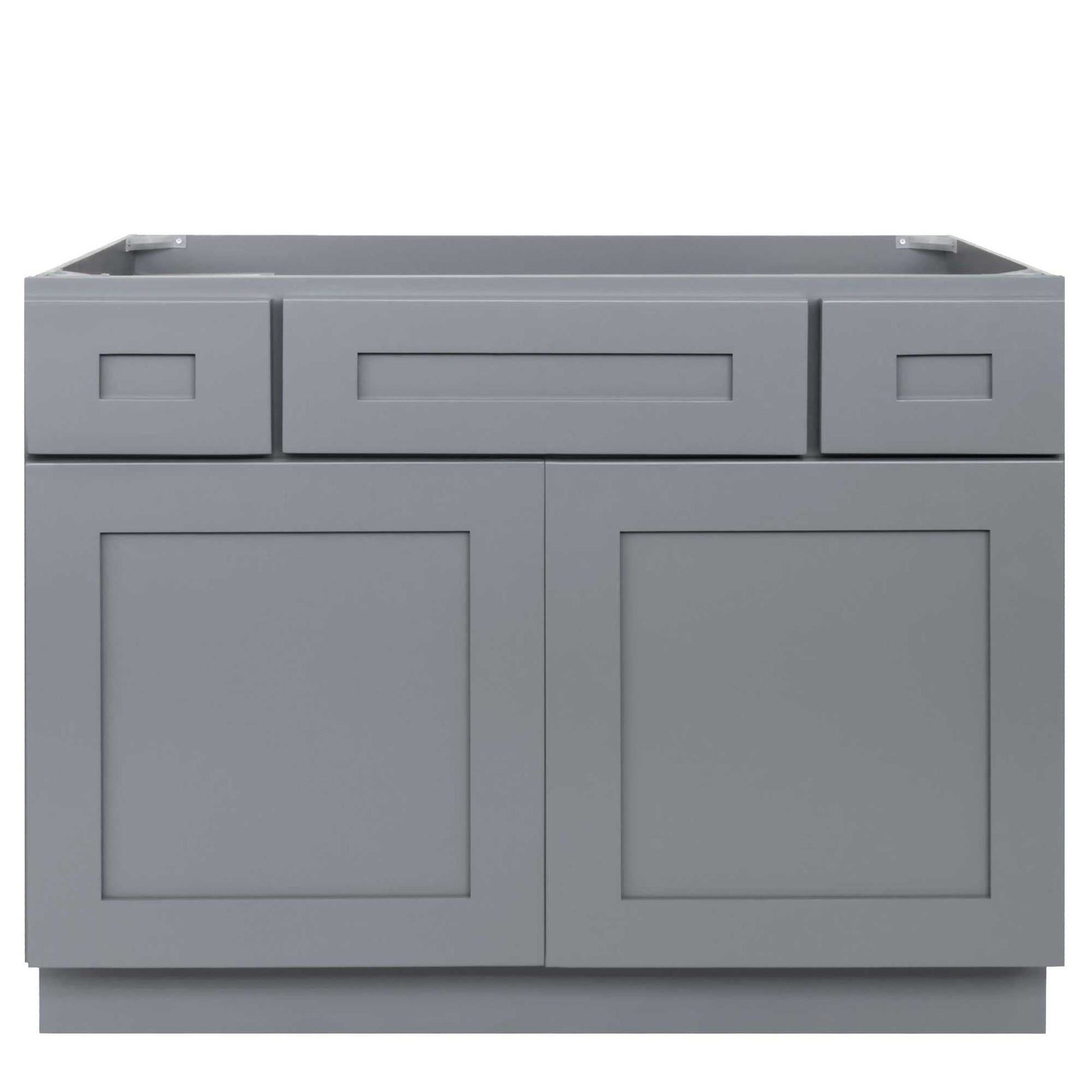 42 W x 21 D x 34.5 H Vanity Sink Base Cabinet - Colonial Gray - Bathroom Vanities