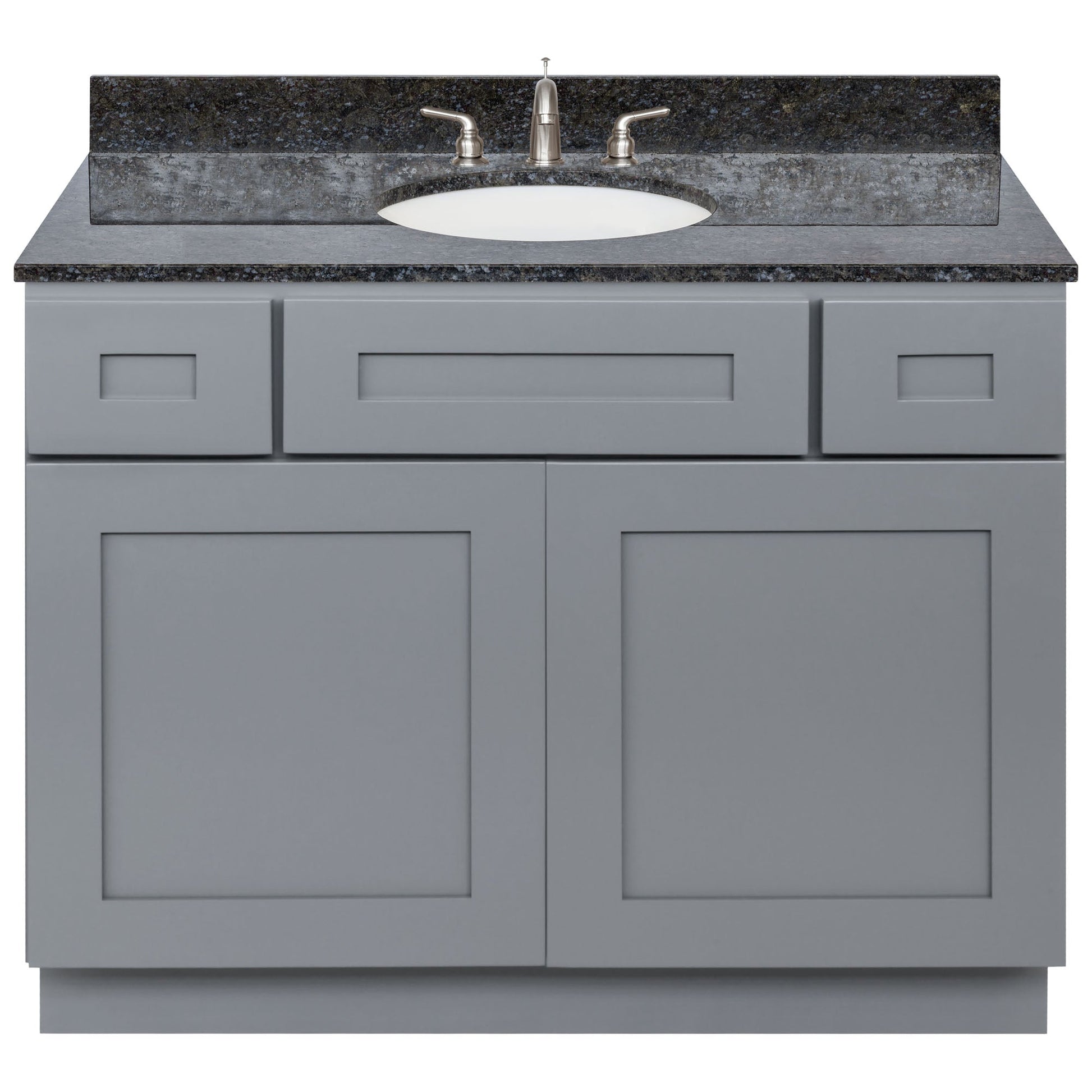 42 W x 21 D x 34.5 H Vanity Sink Base Cabinet - Colonial Gray - Bathroom Vanities