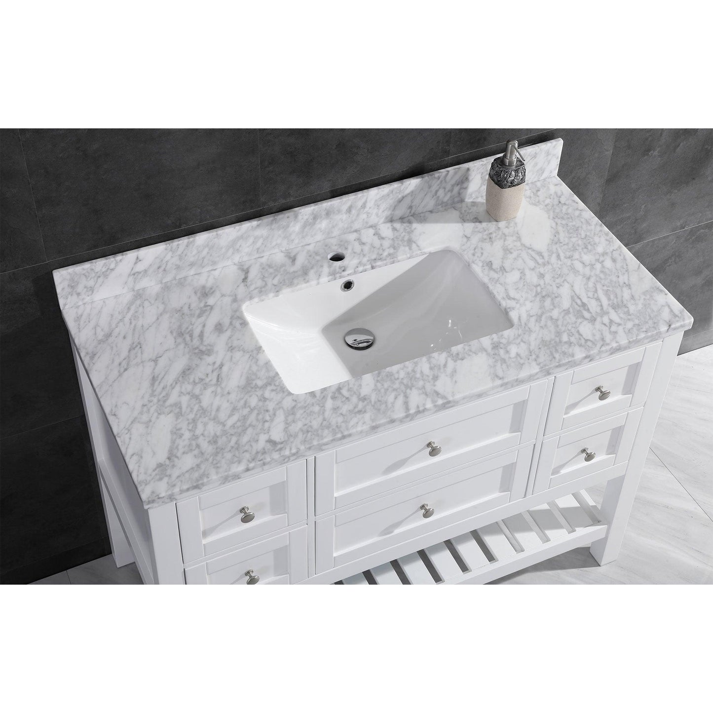 Vanity Cabinet Set White 41.375"W LV6-42W