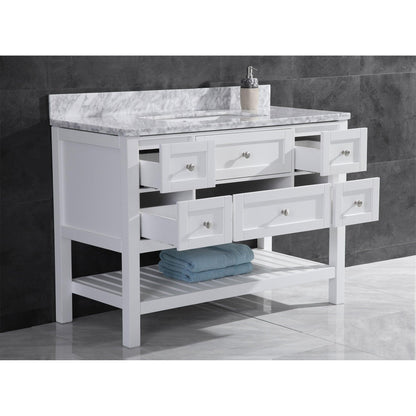 Vanity Cabinet Set White 41.375"W LV6-42W