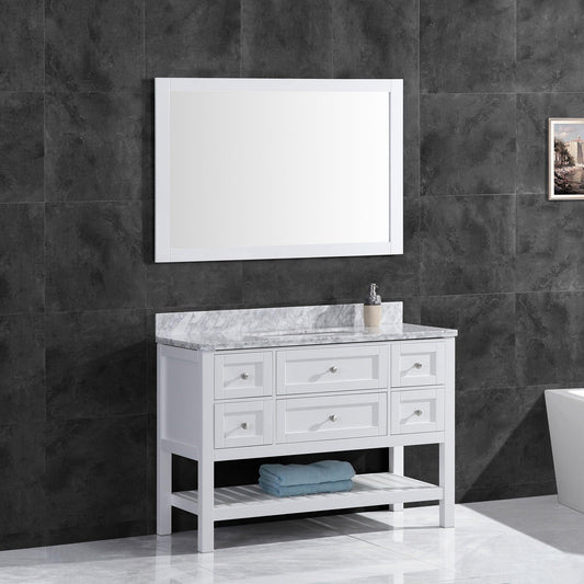Vanity Cabinet Set White 41.375"W LV6-42W