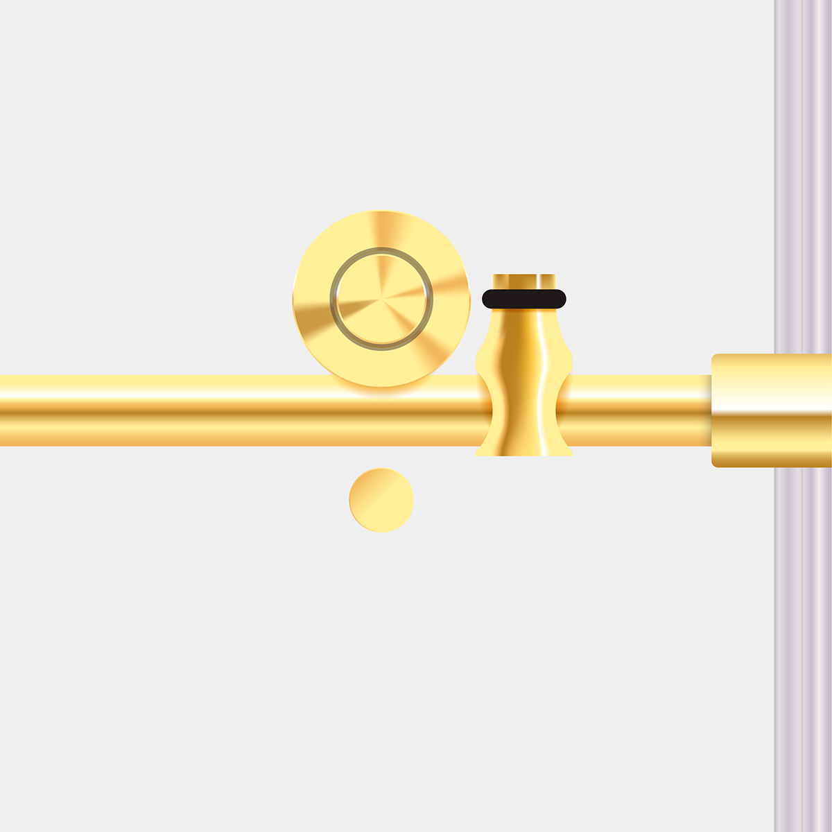 44-48 W x 76 H x 36 D Sliding Frameless Shower Enclosure ULTRA-C with Clear Glass in Gold - Shower Doors