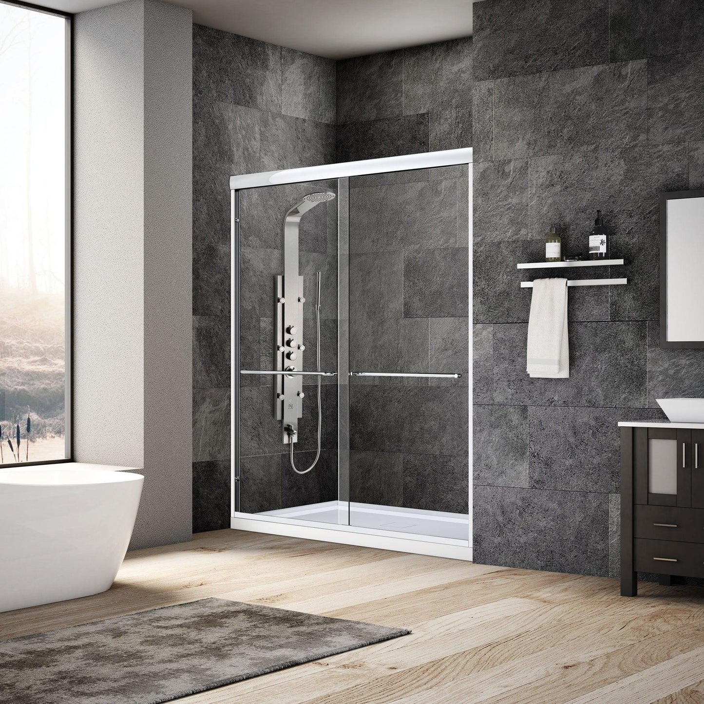 44-48 W x 76 H  Sliding Bypass Shower Door ULTRA-A