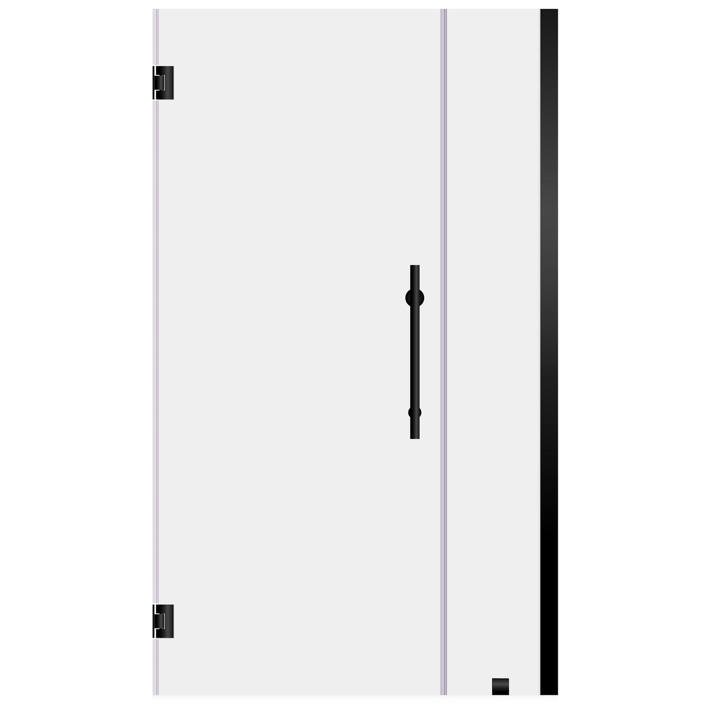 46-47 W x 72 H Swing-Out Shower Door ULTRA-E Matte Black - Shower Doors