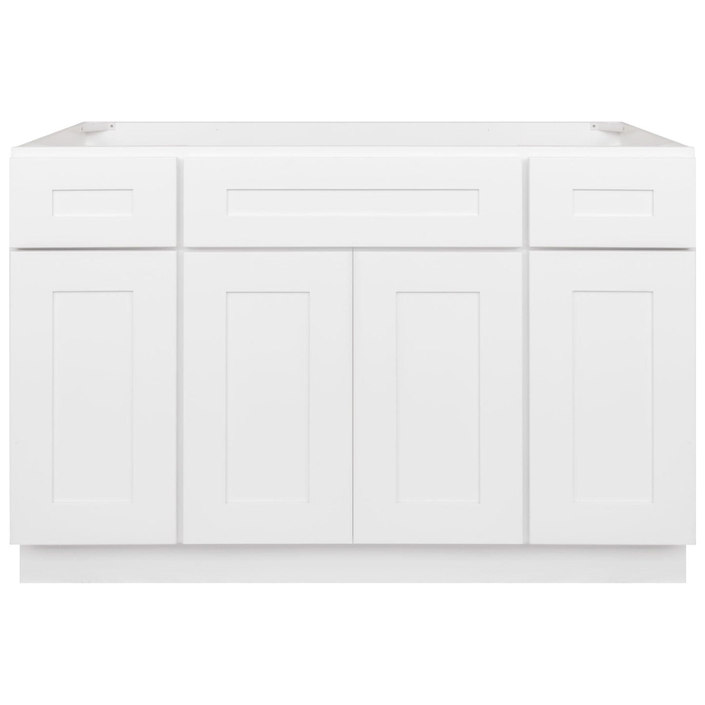 48 W x 21 D x 34.5 H Vanity Sink Base Cabinet - Alpina White - Bathroom Vanities