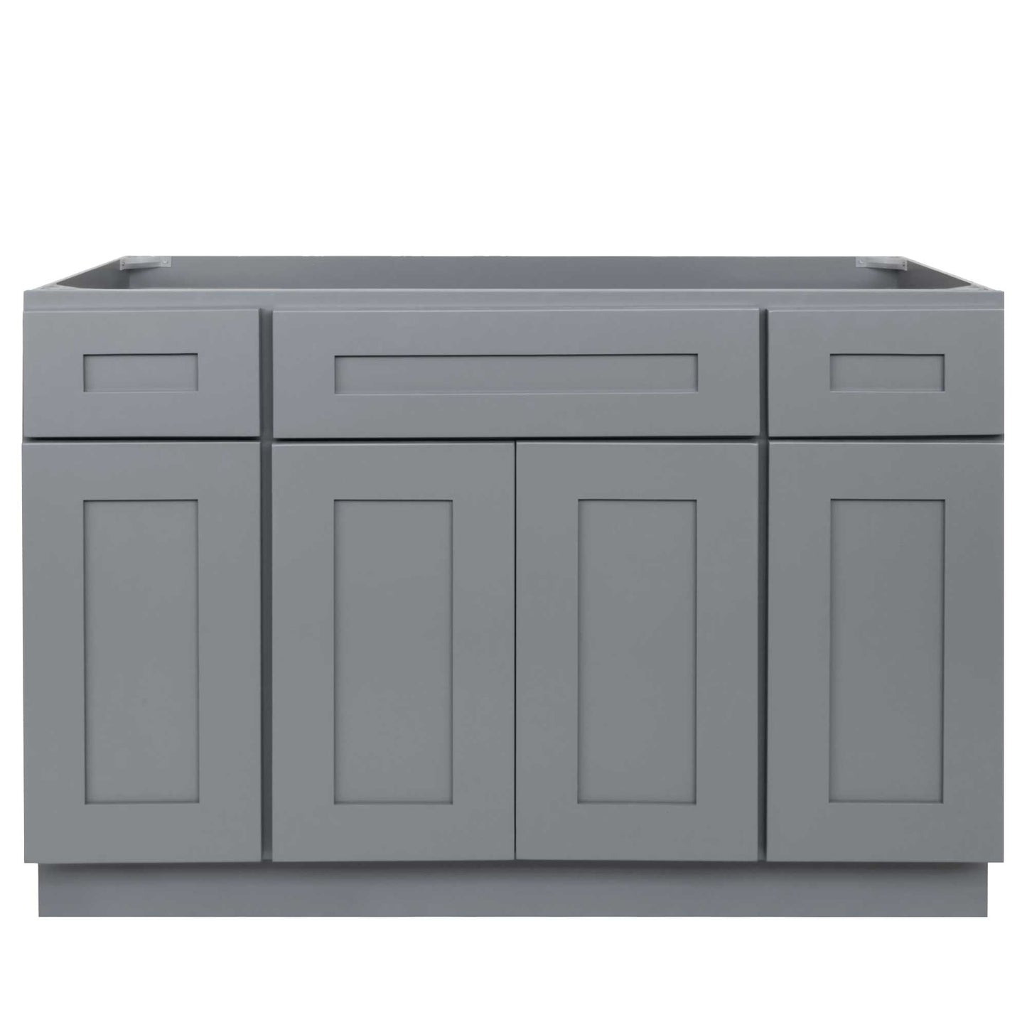48 W x 21 D x 34.5 H Vanity Sink Base Cabinet - Colonial Gray - Bathroom Vanities