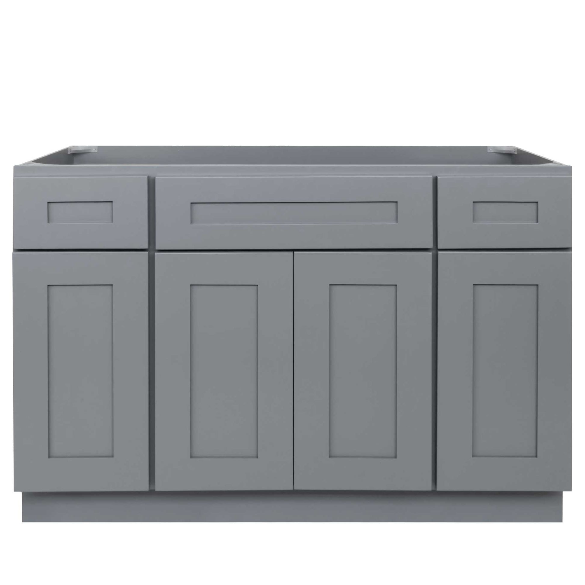 48 W x 21 D x 34.5 H Vanity Sink Base Cabinet - Colonial Gray - Bathroom Vanities