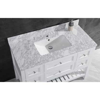 Vanity Cabinet Set White 47.5"W LV6-48W