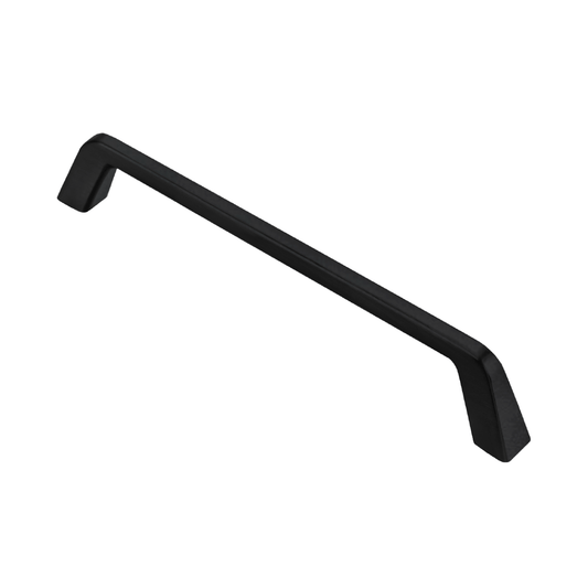 5 1/2 in Matte Black Pull Handle H1208-128MB - Hardware