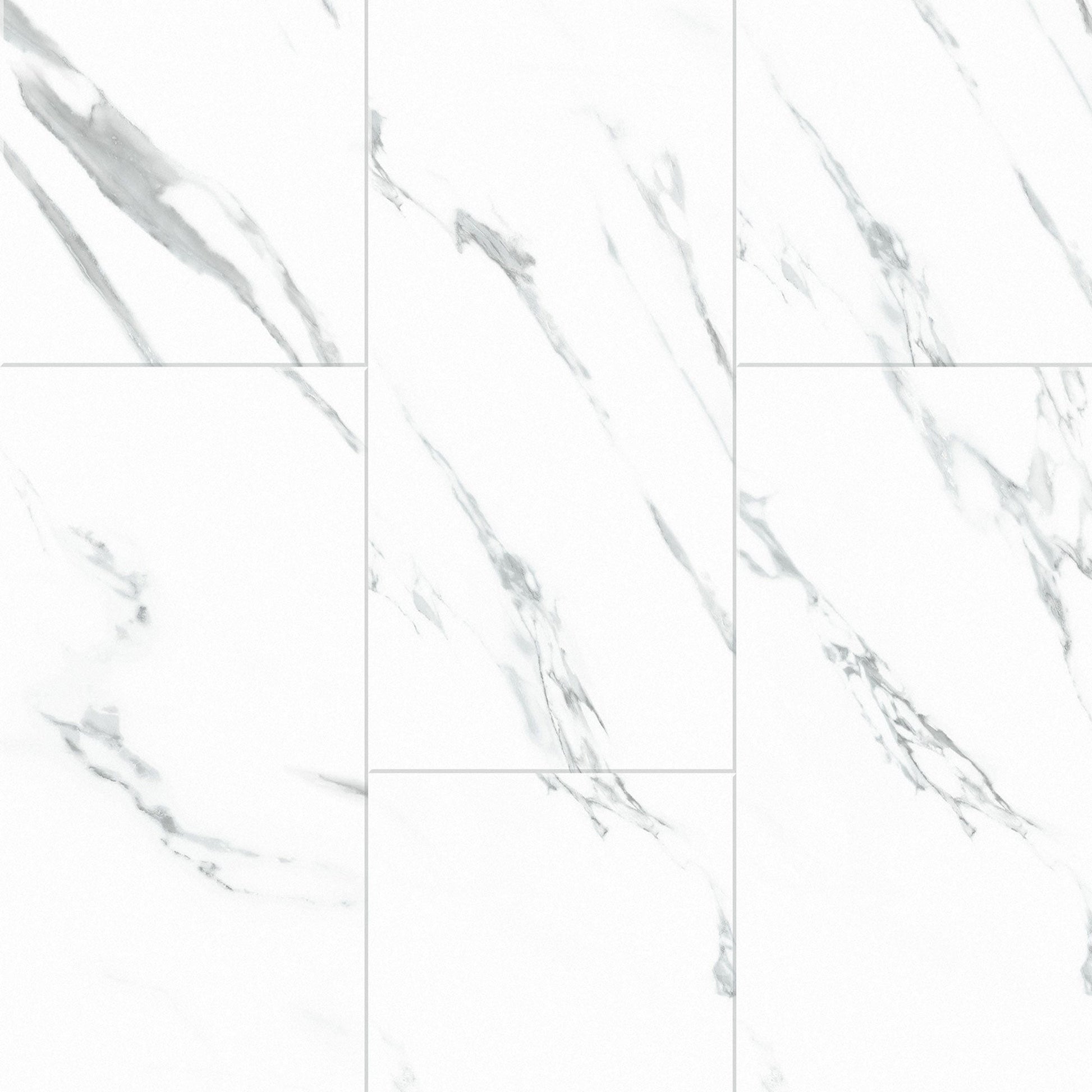 5.5 mm Calacatta Travertine SPC Rigid Luxury Vinyl Waterproof Flooring with Padding - Flooring