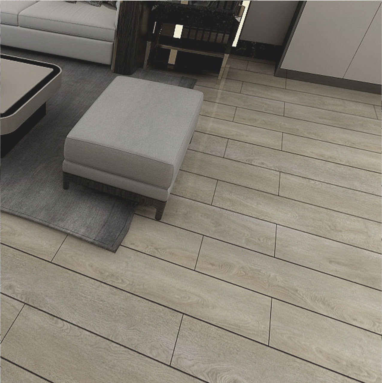 5.5 mm Stone Oak SPC Rigid Luxury Vinyl Waterproof Flooring with Padding - Flooring