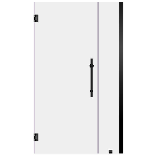 54-55 W x 72 H Swing-Out Shower Door ULTRA-E Matte Black - Shower Doors