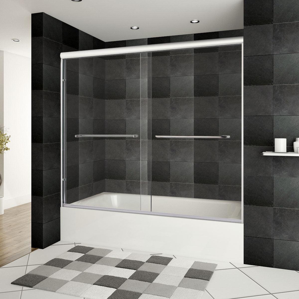 56-60 W x 62 H  Sliding Bypass Bathtub Door ULTRA-A