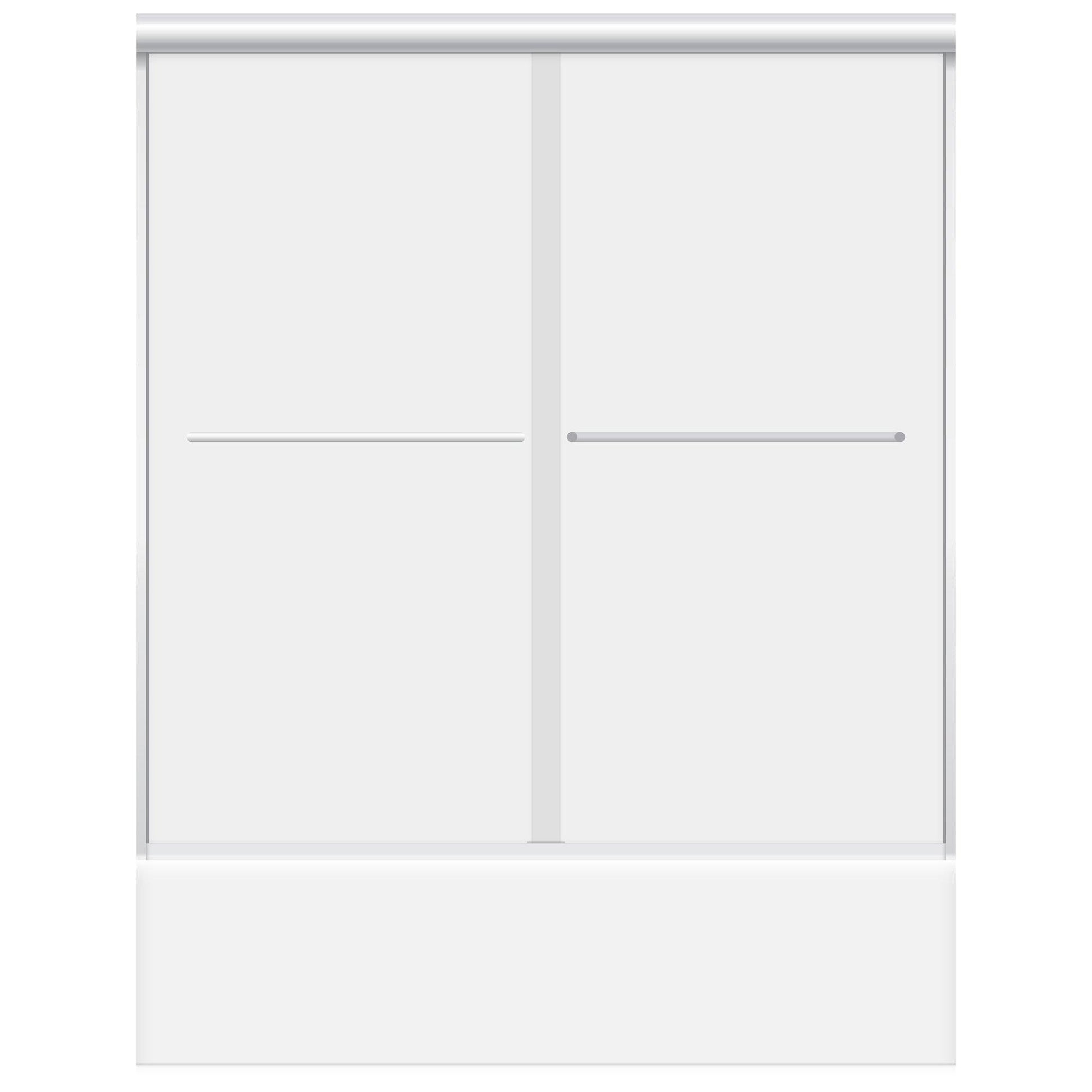 56-60 W x 62 H  Sliding Bypass Bathtub Door ULTRA-A