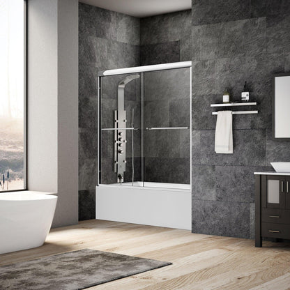 56-60 W x 62 H  Sliding Bypass Bathtub Door ULTRA-A