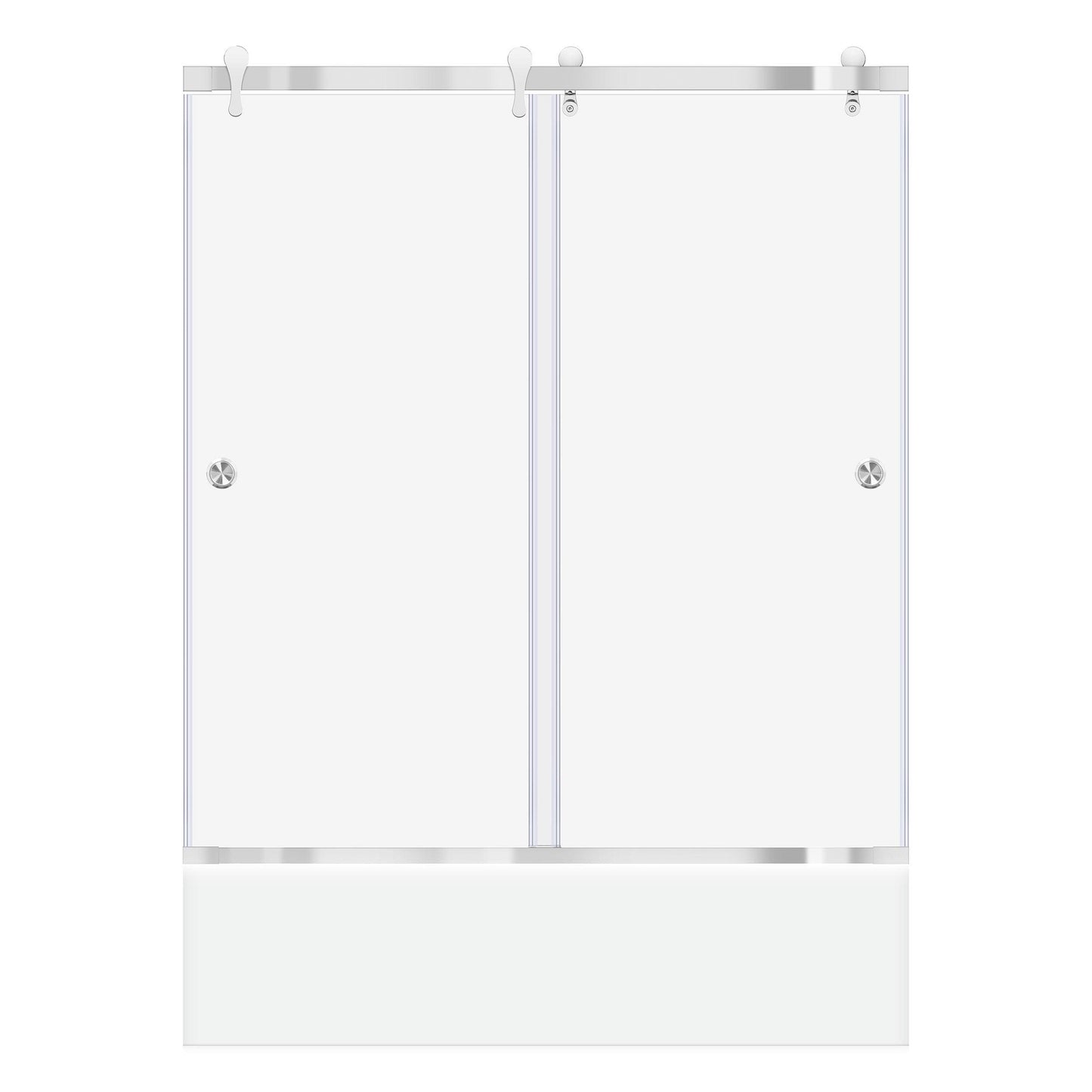 57 1/2-60 W x 62 H  Bypass Sliding Bathtub Door ULTRA-H