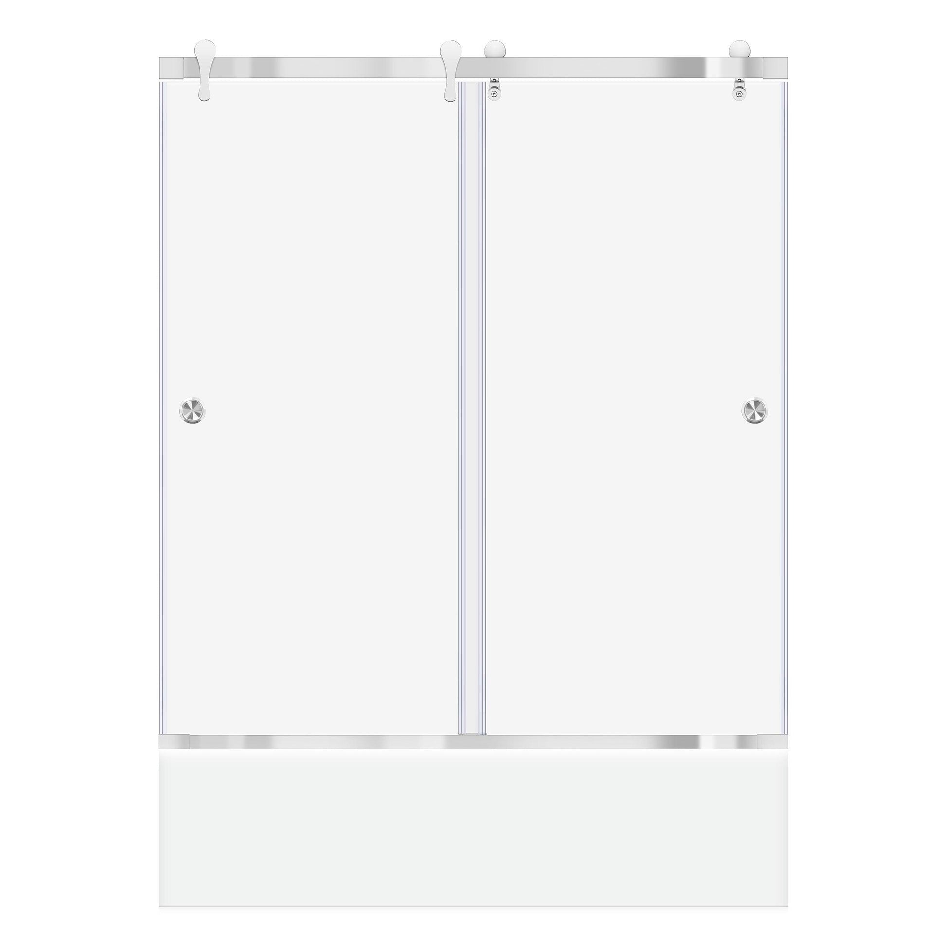 57 1/2-60 W x 62 H  Bypass Sliding Bathtub Door ULTRA-H