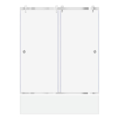 57 1/2-60 W x 62 H  Bypass Sliding Bathtub Door ULTRA-H