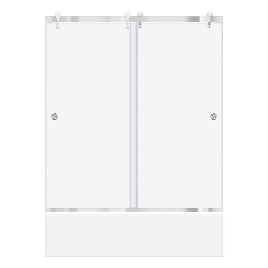 57 1/2-60 W x 62 H  Bypass Sliding Bathtub Door ULTRA-H