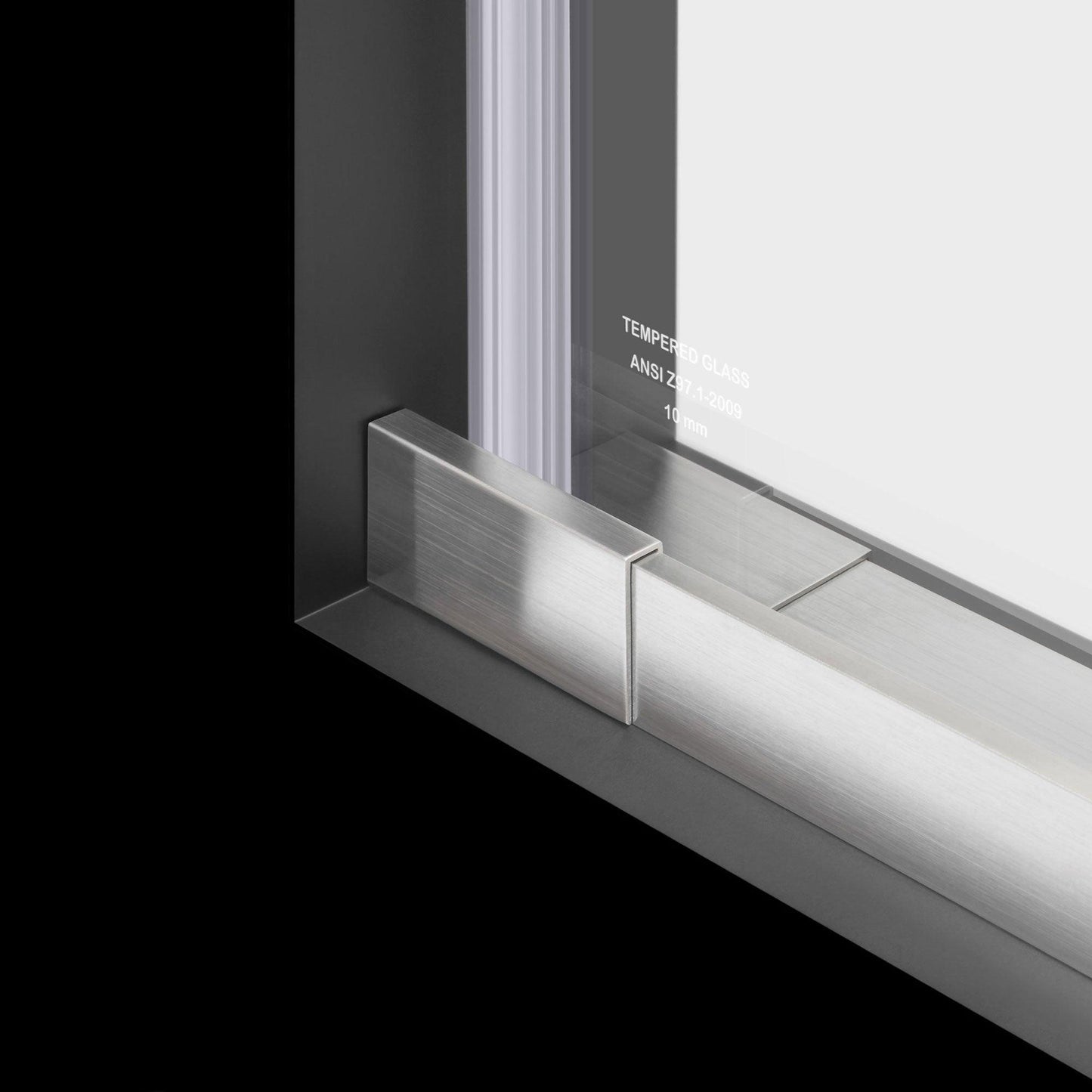 57 1/2-60 W x 76 H Bypass Sliding Shower Door ULTRA-H Brushed Nickel - Shower Doors