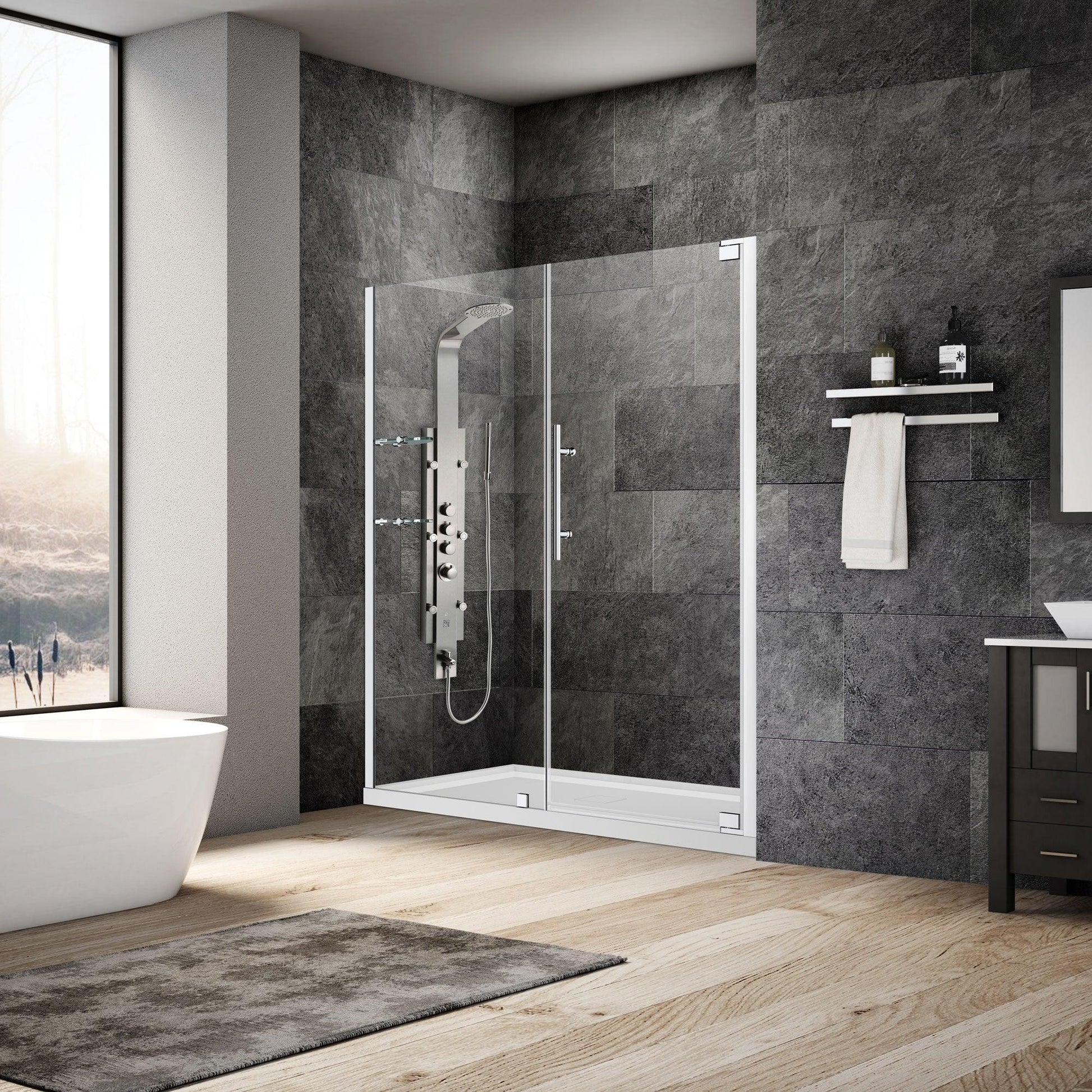 58-60 W x 72 H  Swing-Out Shower Door ULTRA-G