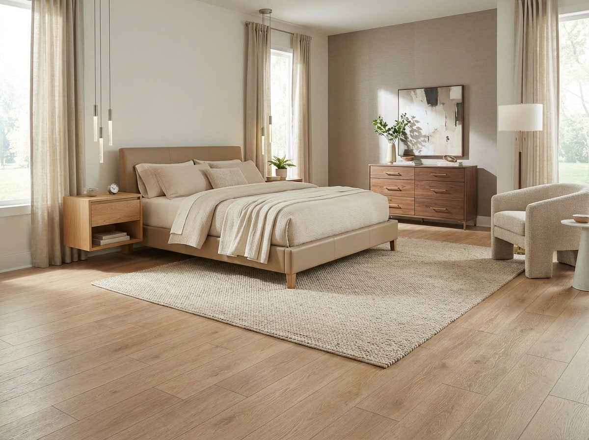 6.5 mm Earth SPC Vinyl Waterproof Flooring with Padding - Flooring