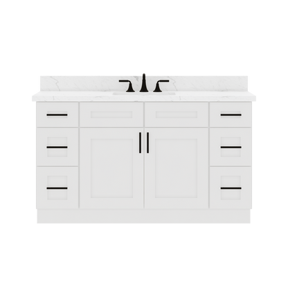60’’W x 21’’D x 34.5’’H Single Vanity Alpina White Bathroom Vanities