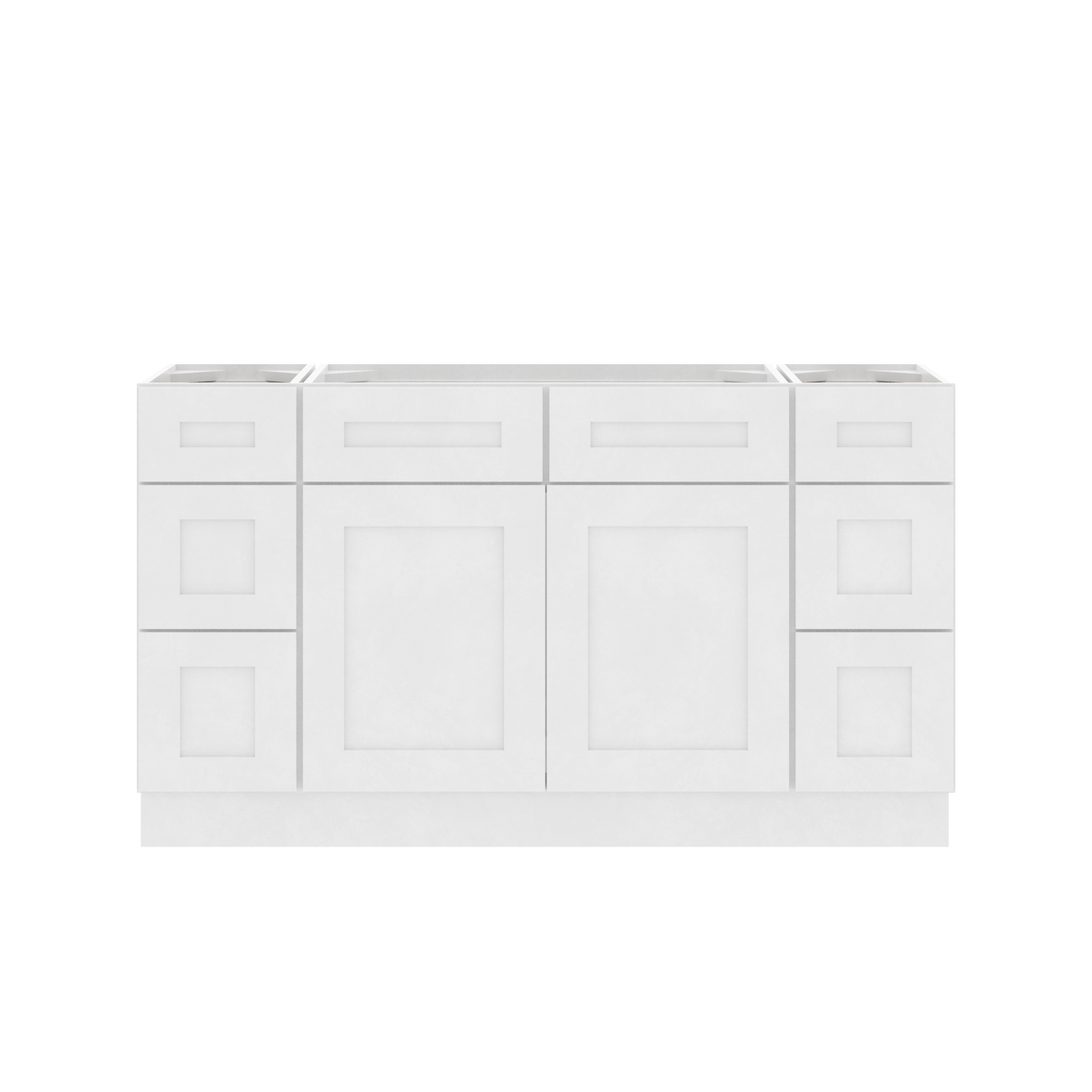 60’’W x 21’’D x 34.5’’H Single Vanity Alpina White Bathroom Vanities