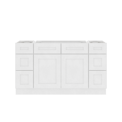 60’’W x 21’’D x 34.5’’H Single Vanity Alpina White Bathroom Vanities