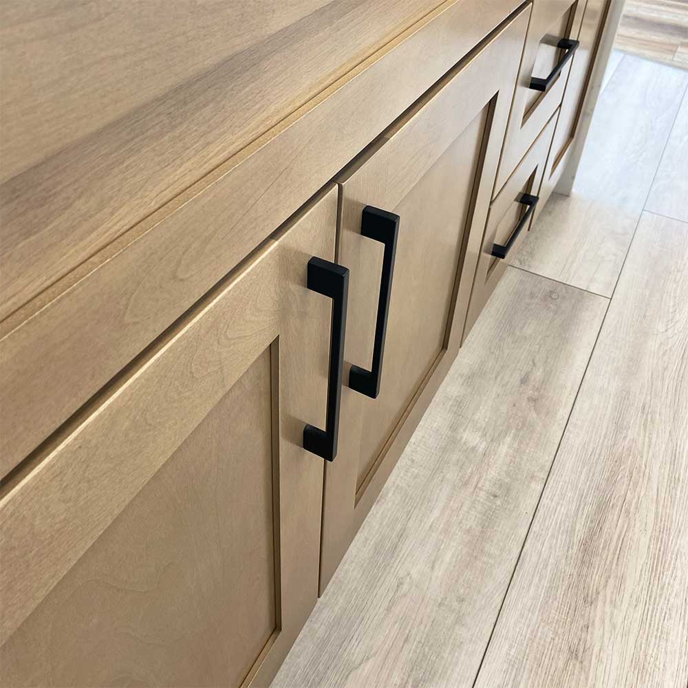 Sleek 7.5 Inch Matte Black Cabinet Pull for Modern Interiors