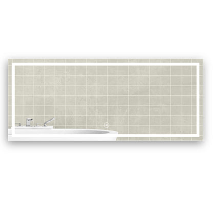 72 W x 30 H Modern Super White Front LED Frameless Mirror - Mirrors