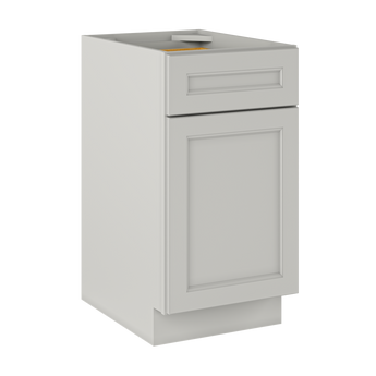 Base Single Door One Drawer 18" Wide Milan Pearl Cabinet