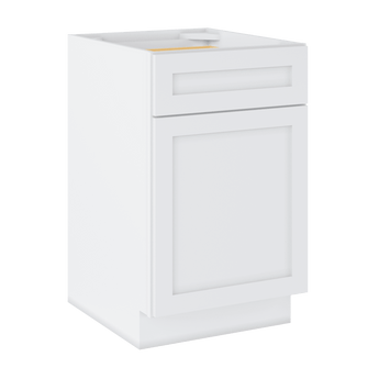 Base Kitchen Cabinet B21 Alpina White LessCare 21 in. width 34.5 in. height 24 in. depth