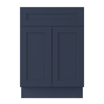 Base Kitchen Cabinet B24 Danbury Blue LessCare 24 in. width 34.5 in. height 24 in. depth