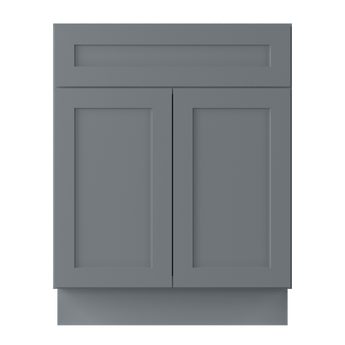 Base Kitchen Cabinet B27 Colonial Gray LessCare 27 in. width 34.5 in. height 24 in. depth