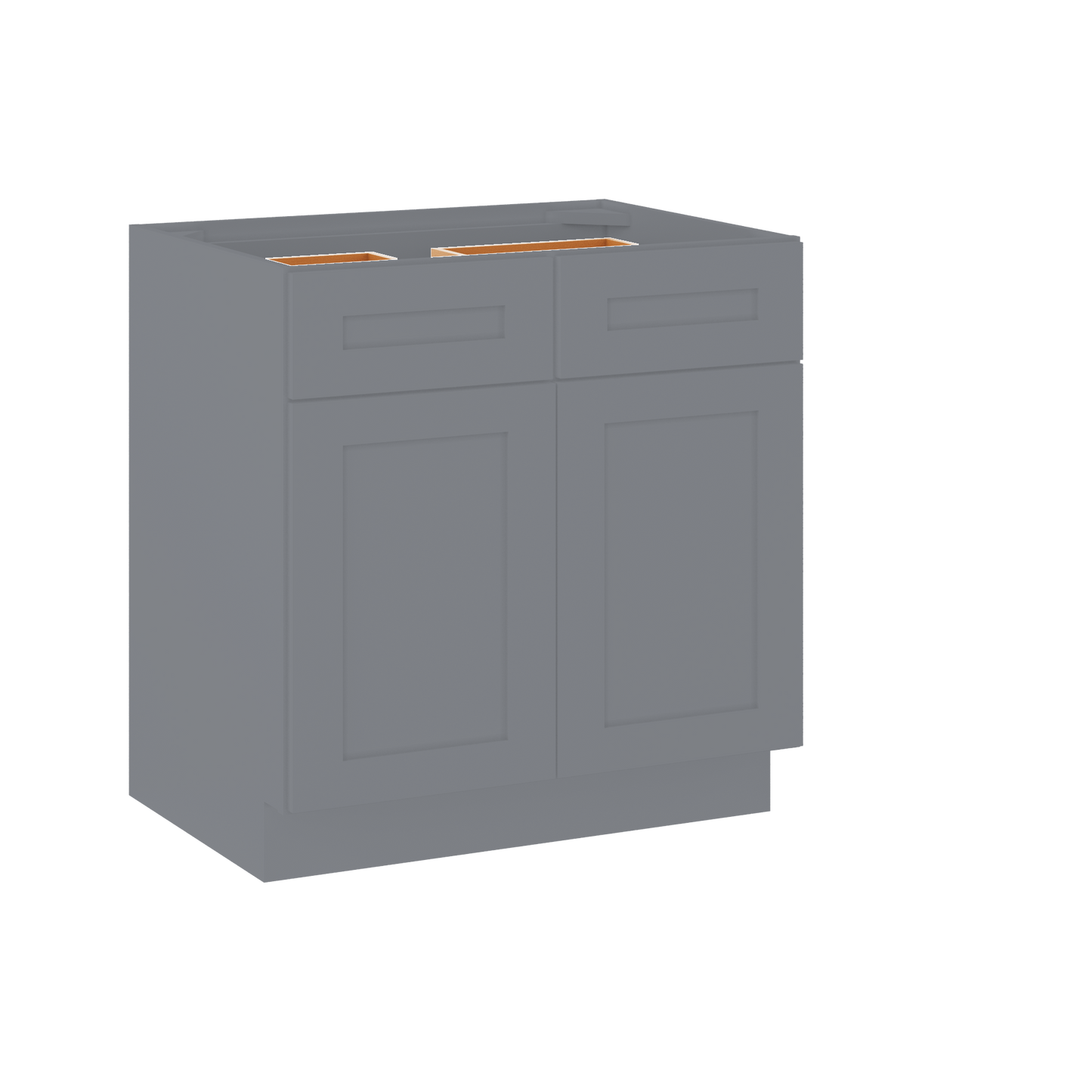 Base Kitchen Cabinet B33 Colonial Gray LessCare 33 in. width 34.5 in. height 24 in. depth