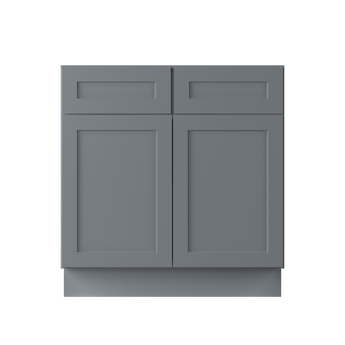 Base Kitchen Cabinet B33 Colonial Gray LessCare 33 in. width 34.5 in. height 24 in. depth