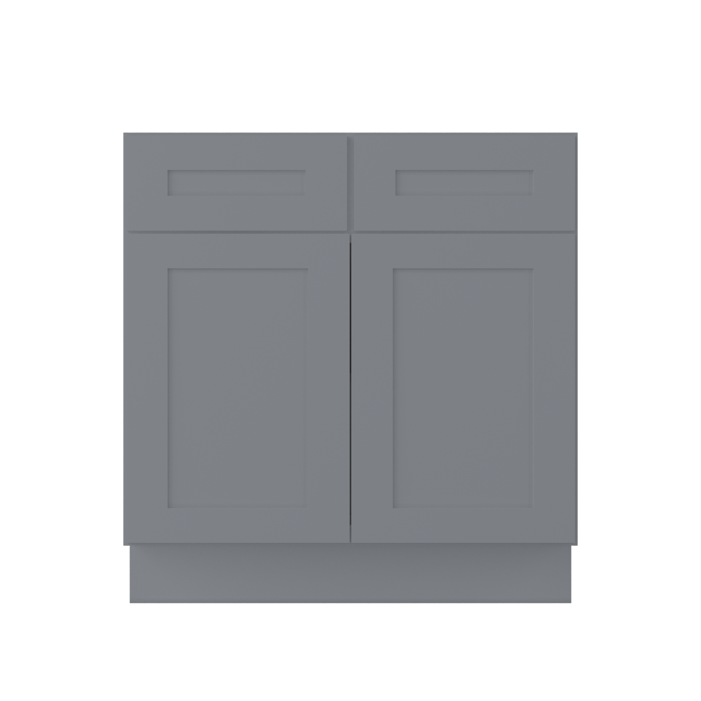 Base Kitchen Cabinet B33 Colonial Gray LessCare 33 in. width 34.5 in. height 24 in. depth