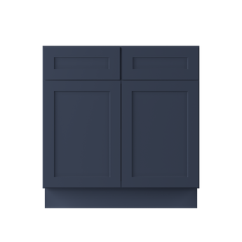 Base Kitchen Cabinet B33 Danbury Blue LessCare 33 in. width 34.5 in. height 24 in. depth