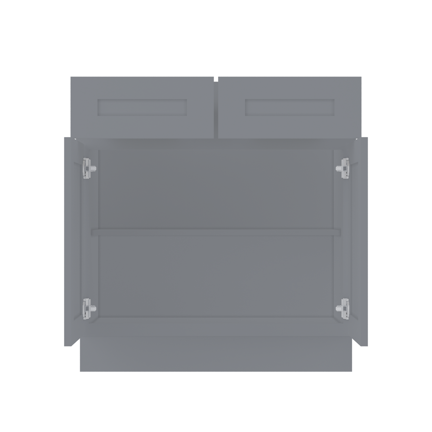 Base Kitchen Cabinet B33 Colonial Gray LessCare 33 in. width 34.5 in. height 24 in. depth