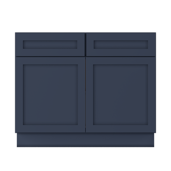 Base Kitchen Cabinet B42 Danbury Blue LessCare 42 in. width 34.5 in. height 24 in. depth