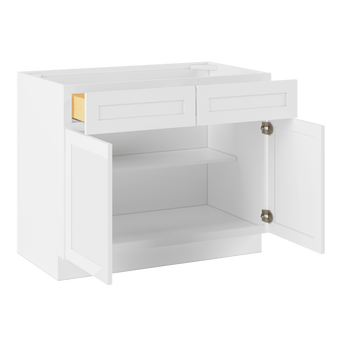 Base Kitchen Cabinet B42 Alpina White LessCare 42 in. width 34.5 in. height 24 in. depth