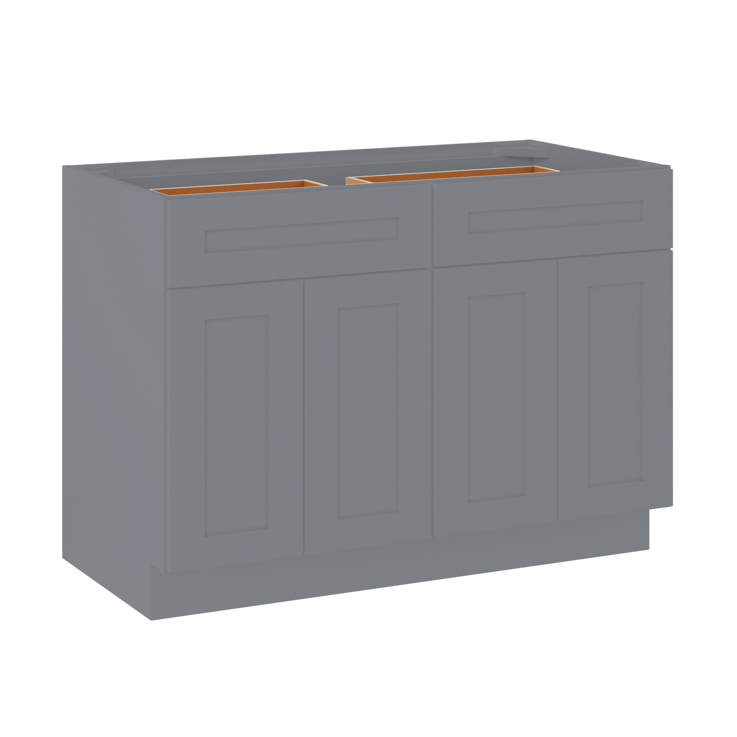 Base Kitchen Cabinet B48 Colonial Gray LessCare 48 in. width 34.5 in. height 24 in. depth